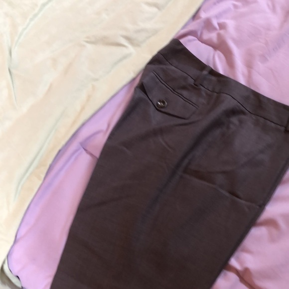 Nordstrom grey with white pinstripe ankle pants. Size 6. - Picture 2 of 3